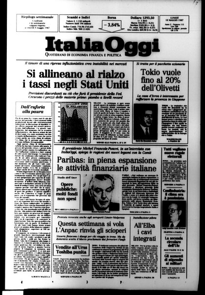 Italia oggi : quotidiano di economia finanza e politica